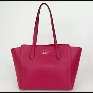 Gucci swing hot pink tote